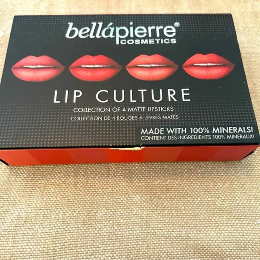 bellapierre Cosmetics Lip Culture Collection of 4 Matte Lipsticks- NIB
